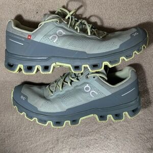 On Running Cloudventure‎ Women's Trail Shoes Light Green Grey Size 9